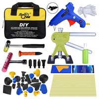 Super PDR 46pcs Paintless Dent Repair Tools Kit - Dent Lifter Dent Removal Pull PDR Tool Bag