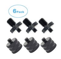 Premium Mic Thread Screw Adapter 1/4" Male to 3/8" Male and 1/4" Male to 3/8" Female Microphone to Tripod Adapter Microphone Screw Converter Adapter,６ Pack