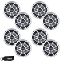 Wet Sounds - Four Pairs of XS-65i-S Silver Marine Grade 6.5" Speakers - 60 RMS 120 Max