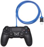 AmazonBasics PlayStation 4 Controller Charging Cable - 6 Foot, Blue