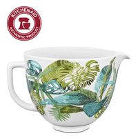 KitchenAid KSM2CB5PTF Accs Portable Appliance Stand Mixer Bowl, 5 quart, Tropical Floral Ceramic