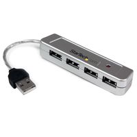StarTech.com Mini 4 Port USB 2.0 Hub - Portable USB hub - External USB hub - USB Splitter (ST4200MINI)