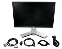LCD MONITOR DELL,2009WT, VGA & DVI, 20 LCD, BLACK, REGULAR STAND