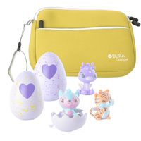 DURAGADGET Yellow Neoprene Case Cover with Front Storage Pocket - Suitable for Storing Your Hatchimals Colleggtibles Toys