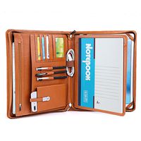 Deluxe Leather Portable, Multi-Function Business Padfolio Case,Fit Surface Pro 3/4/5/6 and A4 Notepad (Surface Pro 3/4/5/6)