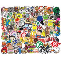 8 Series Stickers 100 pcs/Pack Stickers Variety Vinyl Car Sticker Motorcycle Bicycle Luggage Decal Graffiti Patches Skateboard Stickers for Laptop Stickers for Kid and Adult
