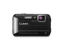PANASONIC LUMIX Waterproof Digital Camera Underwater Camcorder with Optical Image Stabilizer, Time Lapse, Torch Light and 220MB Built-In Memory - DMC-TS30K (Black)