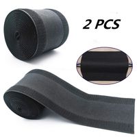 2 Pcs Black Floor Cord Cover for Office Carpet Cable Grip Strip Carpet Hold Cords in Place Wire Organizer Perfect for Power Cords Audio Cables Coaxial Cable Telephone Line (3.9" Width X 10'Length)