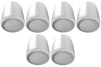 6 JBL Control 65P/T-WH 5.25" 70v White Pendant Speakers for Restaurant/Bar/Cafe