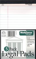 Norcom Junior Legal Pad, 5 x 8 Inches, 50 Sheets per Pad, White, 5 Pack (76561-12)