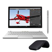 Microsoft Surface Book 2-in-1 Touchscreen Business Laptop with Perfromance Base, Core i7 up to 3.40 GHz, GTX 965M, 8GB RAM, 256GB SSD, Win 10 Pro w/ Surface Pen, Black Arc Mouse (Renewed)