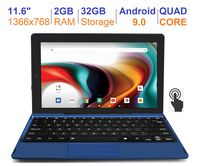 RCA 11 Delta Pro 11.6 Inch Quad-Core 2GB RAM 32GB Storage IPS 1366 x 768 Touchscreen WiFi Bluetooth with Detachable Keyboard Android 9.0 Tablet (11.6", Blue)