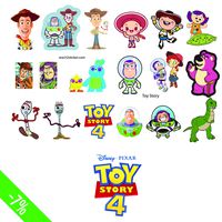 H2 Studio Decal Funny Chibi Toy Story Sticker Sticker Scrapbooking Car Luggage Laptop Skateboard Phone Guitar Motorcycle (Toy Story)