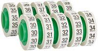 3M ScotchCode Wire Marker Tape Refill Roll SDR-30-39, Printed with "30-39" (Pack of 10)