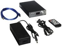 FX Audio D802 2x80W 192KHz Digital Remote Power Amplifier Silver