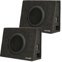 Alpine SBT-S10V Bundle - Two SWT 10" Loaded Truck Enclosures (2-Ohms Each)