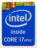 Intel Original Core i7 vPro Inside Sticker 16 x 21mm [748]