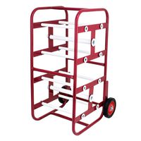 AdirPro Transportable Multiple Axle Cable Caddy - Multi-Spool Wire Rack Dispenser - Easy Use Cable Holder & Distribution - for Workplace Efficiency