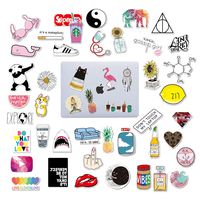 Cute VSCO Stickers for Water Bottles, Big 46-Pack Hydro Flask Waterproof Vinyl Stickers Aesthetic Laptop Stickers Luggage Skateboard Guitar Bicycle iPhone iPad Decals for Teen Girls (46 pcs)