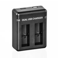 Ultimaxx Replacement Battery for GoPro Hero 5/6 3.85v 1700mAh and Dual Battery Charger (Dual Charger)