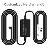 TOGUARD Mini USB Customized Hard Wire Kit 12V-24V to 5V for Backup Camera 10" Mirror Dash Cam CE60,CE39, Low Voltage Protection of Vehicle Battery