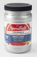 Speedball 004827 Opaque Fabric Screen Printing Ink, 32 Fl. oz, Silver