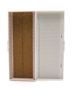 Heathrow Scientific HD15996C White Cork Lined 50 Place Microscope Slide Box, 8.3" Length x 3.38" Width x 1.25" Height