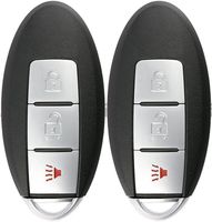 KeylessOption Keyless Entry Remote Smart Car Key Fob for Nissan Leaf, Quest, Juke, Cube, Note CWTWB1U808 (Pack of 2)