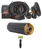 Memphis Audio PRX570C 5x7 or 6x8 100 Watt Component Car Speakers+ROCKMAT Kit
