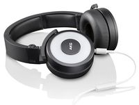 AKG Y55 White DJ-Ready Headphones with Enriched Bass, Snug Fit and In-Line Remote/Microphone with Volume Control, White