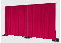AK-Trading 8ft x 5ft Polyester Fabric Backdrop Background Drapes for Pipe and Drape - Fuchsia