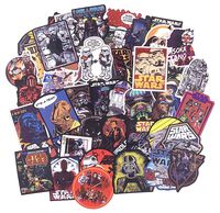 Star Wars Laptop Stickers, Vinyl Waterproof Sticker Pack for Car Luggage Case Water Bottle Hydro Flask Skateboard Motorcycle Bicycle Decal Graffiti Patches, for Kids Teens Boys (100pcs)