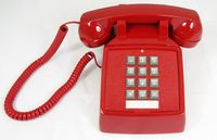 CORTELCO 250047-VBA-20M Desk w/ Volume RED / ITT-2500-V-RD /