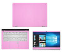 Decalrus - Protective Decal for Asus 2-in-1 Q405UA (14" Screen) Laptop Pink Carbon Fiber Skin case Cover wrap CFasusQ405UAPink