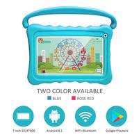Kids Tablet 7 Toddler Tablet for Kids Edition Tablet with WiFi Camera Children's Tablets Android 8.1 Parental Control with Shockproof Case 1GB + 16GB (Blue)