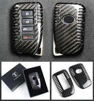 Luxury Carbon Fiber Protective Hard Key Case Cover for Lexus Keyless Entry Smart Fob - 2013 + Model