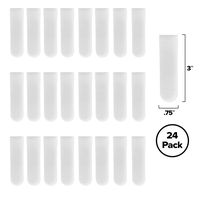 Wrap-It Storage Cable Clams - 3" White (24-Pack) - Hook and Loop Cable Holder Cord Management Cable Clips Organizers for Holding Cords and Wire in Place