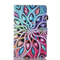 GNT Case for All-New Amazon Fire HD 8 (2016 and 2017 Release, 6th/ 7th Generation), PU Leather Flip Smart Magnetic Snap Closure Case with Auto Wake/Sleep for Amazon Fire HD 8 Tablet(Flowers)