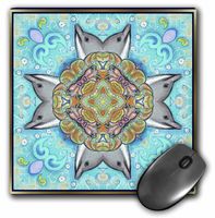 3dRose LLC 8 x 8 x 0.25 Inches Eyes of The Old Ocean Cross Mouse Pad (mp_3590_1)