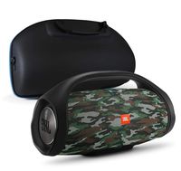 JBL Boombox Portable Bluetooth Waterproof Speaker Bundle with divvi! Molded Hardshell Speaker Case - Camouflage