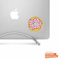 Donut Strawberry Frosting with Sprinkles - 3" wide printed vinyl decal - For MacBook, car, laptop, and more!