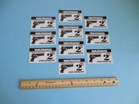 10 Warning Property Protected By 2nd Amendment Home Security System Window Decals Stickers - Stock # 723