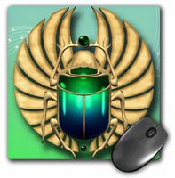 3dRose LLC 8 x 8 x 0.25 Inches Mouse Pad, Egyptian Scarab in Beautiful Colors (mp_108169_1)