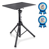 Pro DJ Laptop, Projector Stand - Adjustable Laptop Stand, Computer DJ Equipment Studio Stand Mount Holder, Height Adjustable, Laptop Projector Stand, 23" to 41", Good For Stage or Studio - Pyle  (PLPTS3)