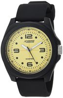 Armitron Adventure Men's AD/1012YLBKBK Luminous Dial Black Silicone Strap Watch