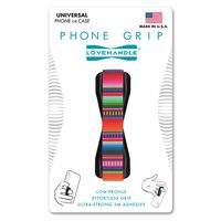 LOVEHANDLE Universal Phone Grip for Most Smartphones, Mini Tablets and Cases - Serape Design Colored Elastic Finger Strap with Black Base (LH-01Serape)