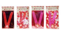 8 Valentine Cello Bag-A-Baskets with 8 Pull Bows and 8 Tags! 4 Different Styles!