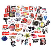 Cool Stickers Pack 107 PCS Laptop Stickers for Water Bottle Waterproof Vinyl Sticker and Decal for Logos Computer Bumper Aesthetic Luggage Skateboard Travel Case (Series One)