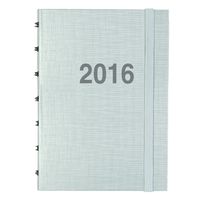 Lett's 2016 Memo Week to View, Silver, 7.75" x 5.5" (CM3XSR-16)