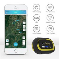 GPS Tracker, No Monthly Fee Real Time GPS Tracker goTele Off-Grid GPS Tracking Gear No Required Network Tracking Device/Outdoor, Hiking, Hunting, Children and Pets Trackers (1 Pack)